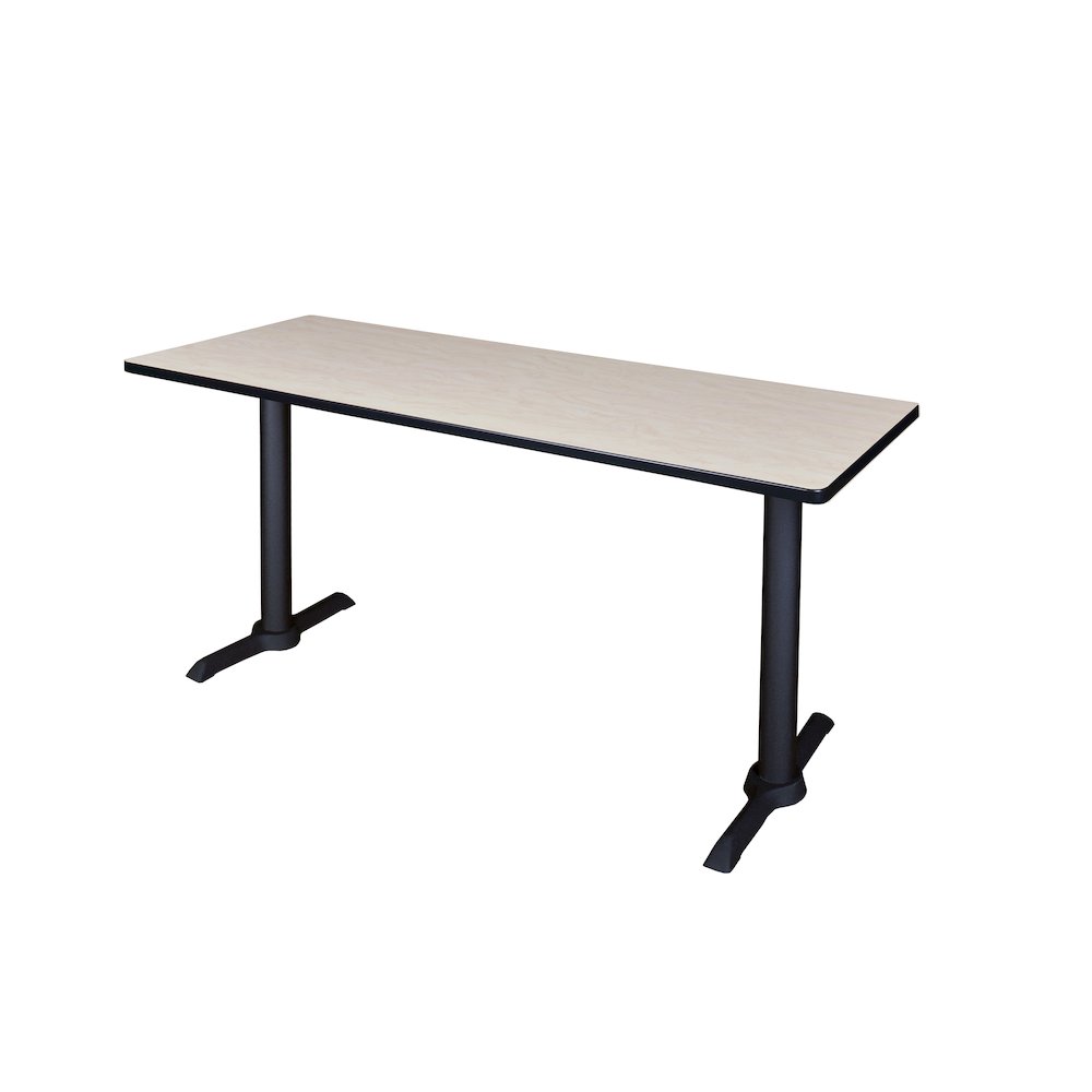 72 x 24 in. Steel T-Base Training Seminar Table- Maple. Picture 1