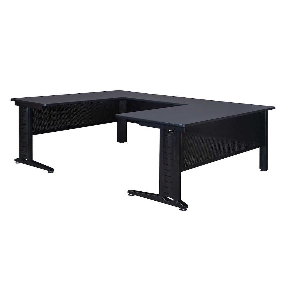 66 x 78 in. U Shape Desk Shell- Grey. Picture 1