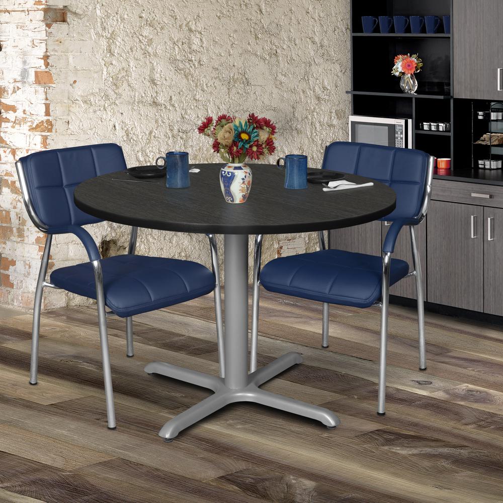 Via X-Base for 48" Table Tops- Grey. Picture 2
