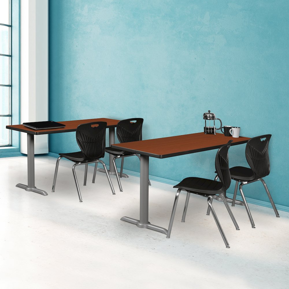 42" x 24" Training Table- Cherry/ Grey Base. Picture 4