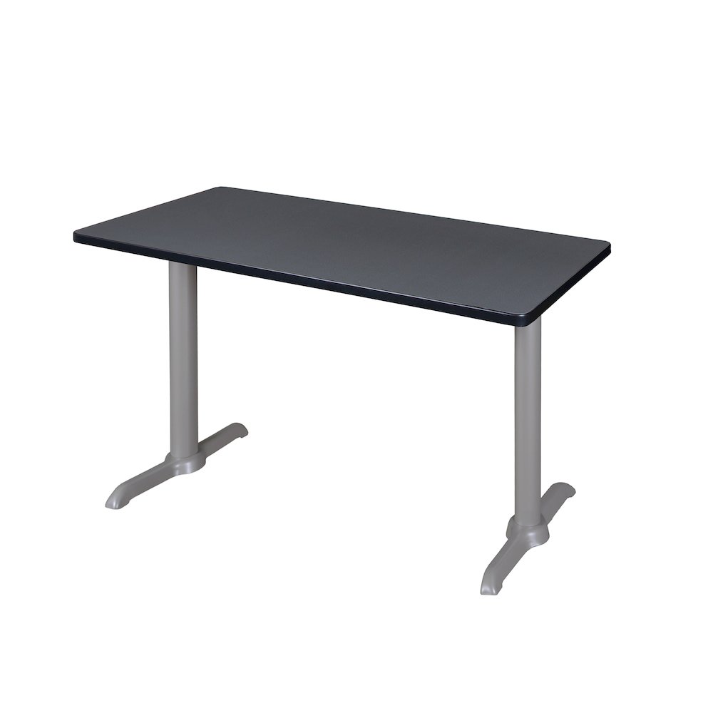 42" x 24" Training Table- Grey/ Grey Base. Picture 1