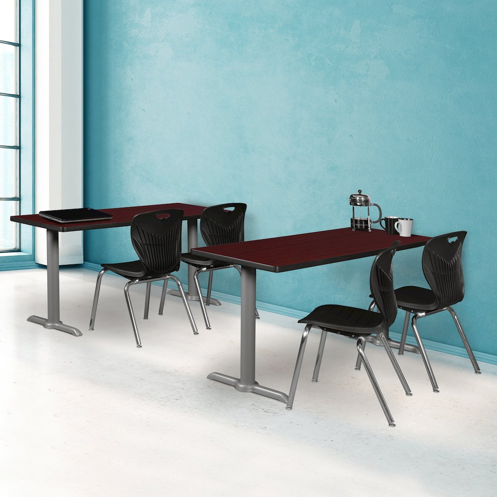 42" x 24" Training Table- Mahogany/ Grey Base. Picture 4