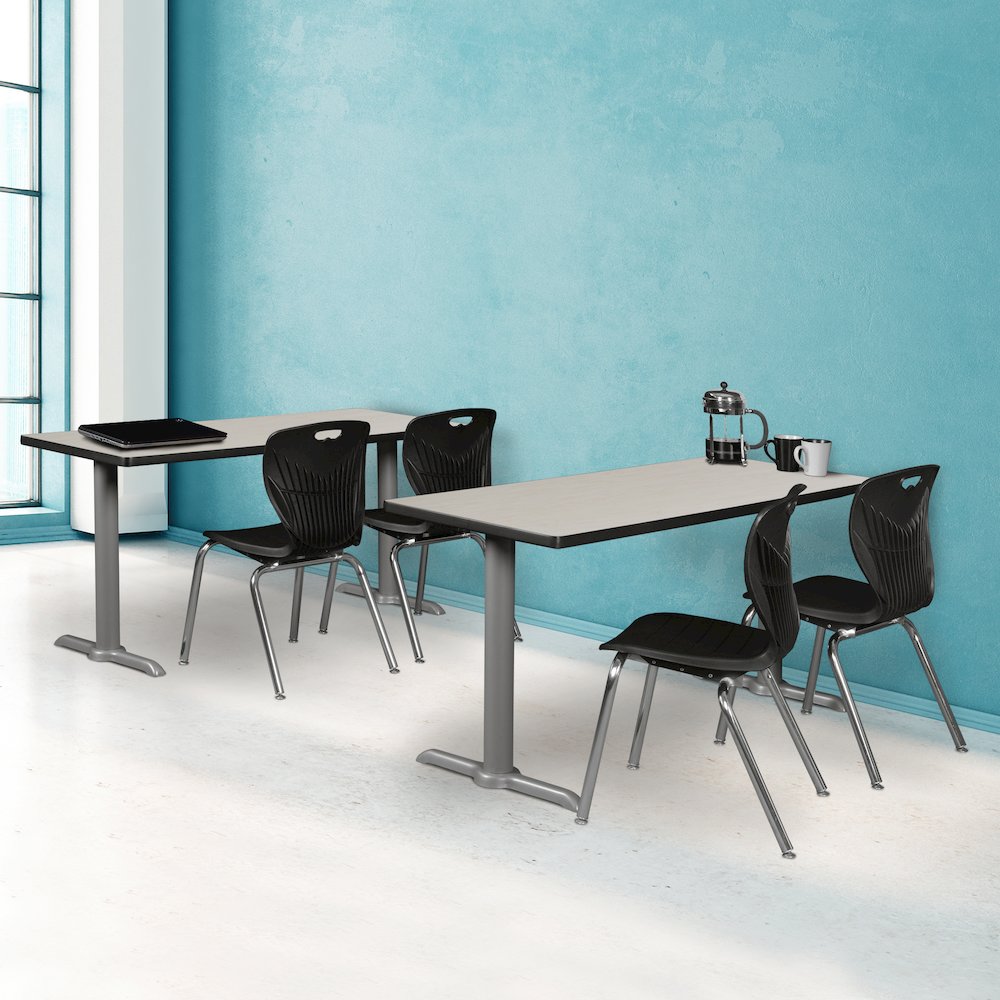42" x 24" Training Table- Maple/ Grey Base. Picture 4