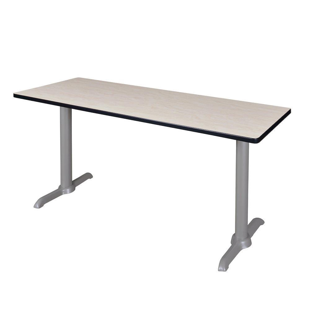 60" x 24" Training Table- Maple/ Grey Base. Picture 1