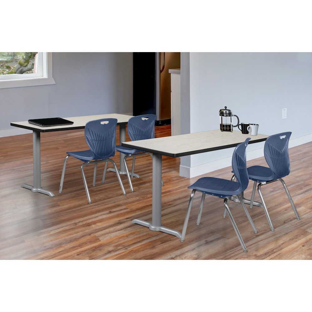 60" x 24" Training Table- Maple/ Grey Base. Picture 4