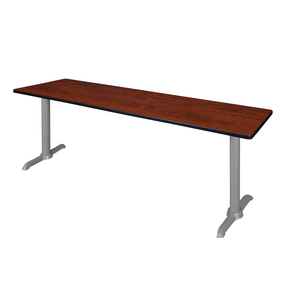 84" x 24" Training Table- Cherry/ Grey Base. Picture 1