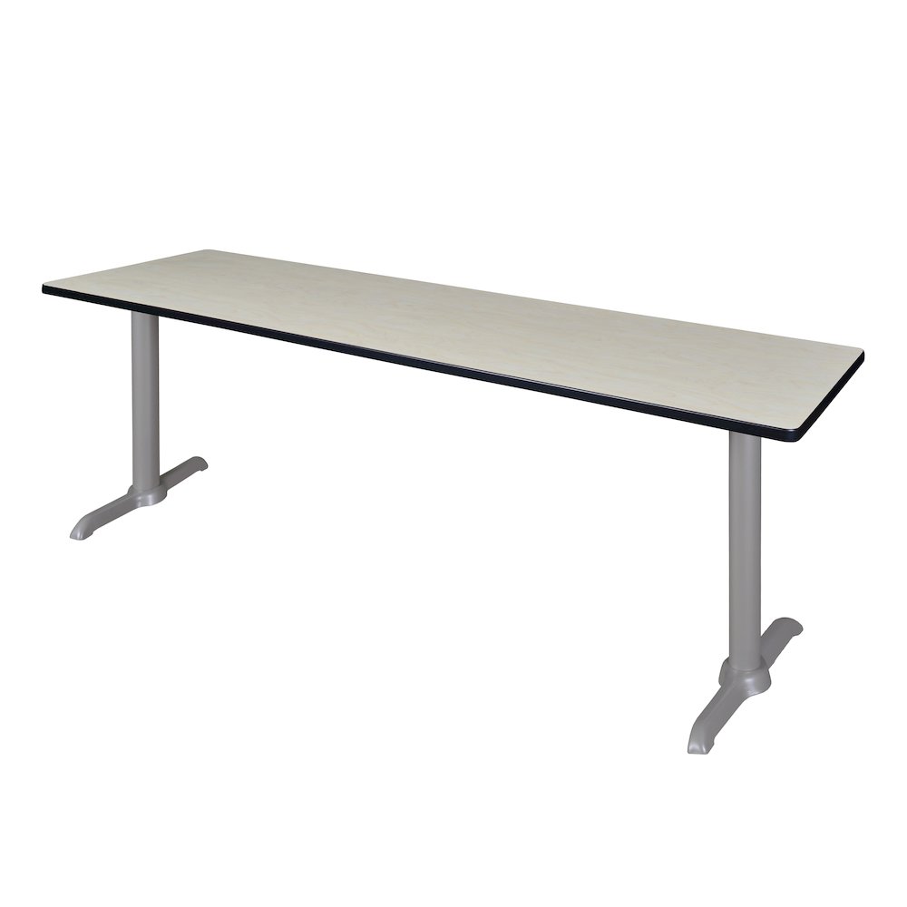 84" x 24" Training Table- Maple/ Grey Base. Picture 1
