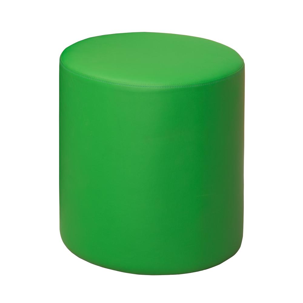 Logan Round Ottoman- Envy Green. Picture 1