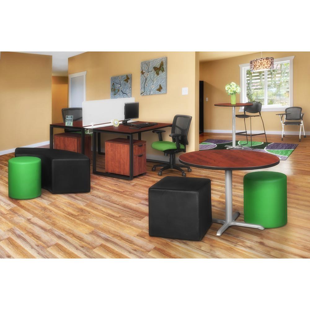 Jean Square Ottoman- Black. Picture 4