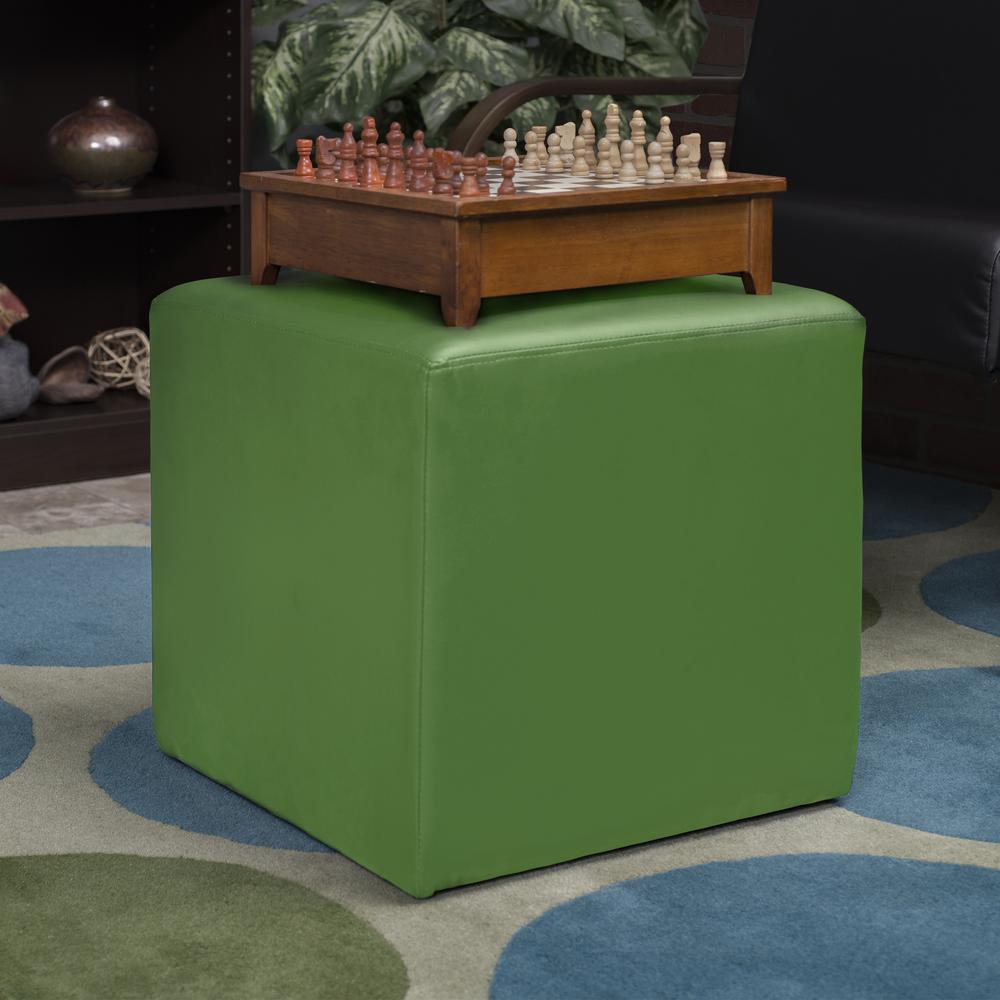 Jean Square Ottoman- Envy Green. Picture 2