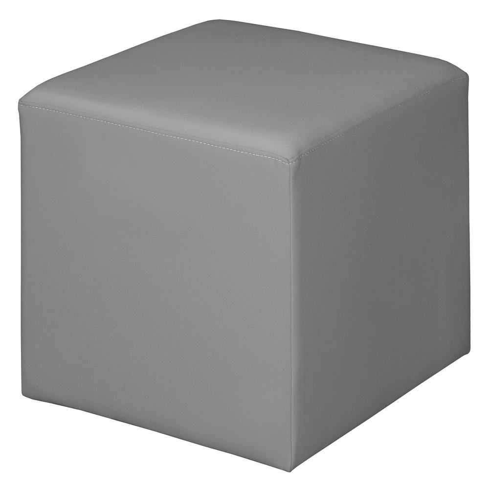 Jean Square Ottoman- Grey. Picture 1