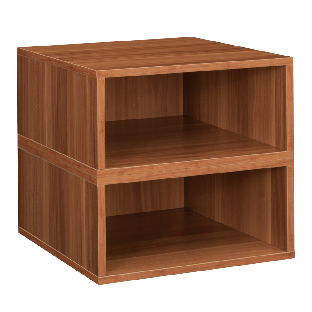 Niche Cubo Storage Set- 2 Half Size Cubes- Warm Cherry. Picture 1
