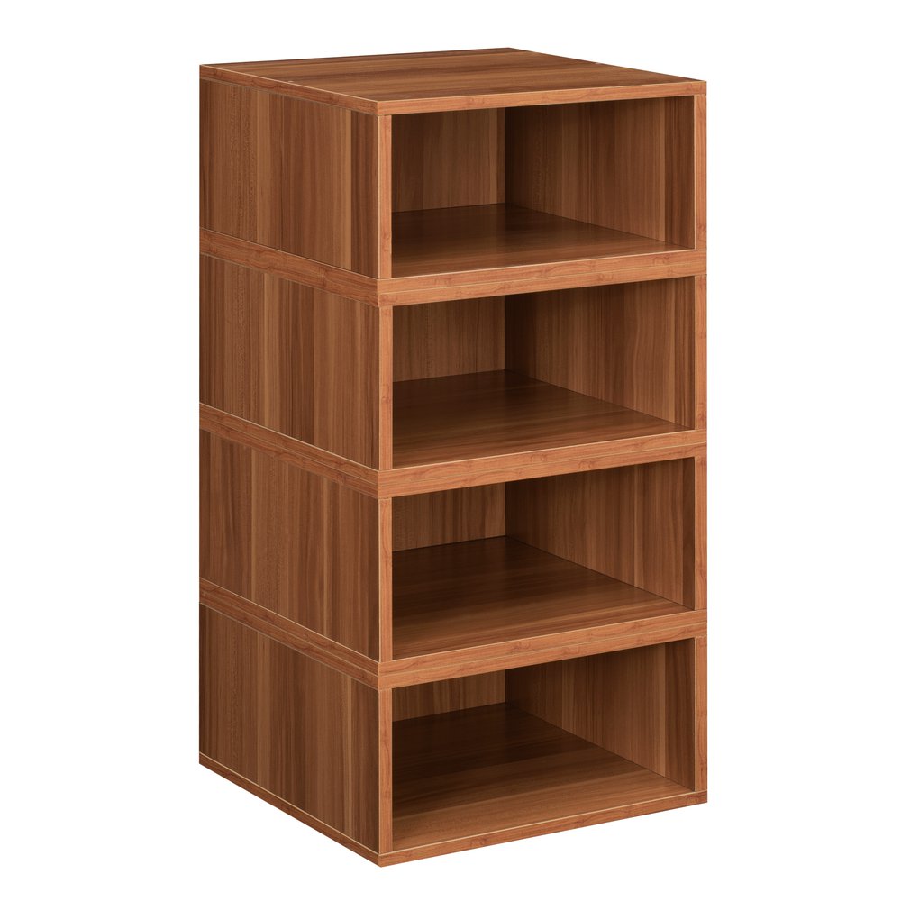Niche Cubo Storage Set- 4 Half Size Cubes- Warm Cherry. Picture 1