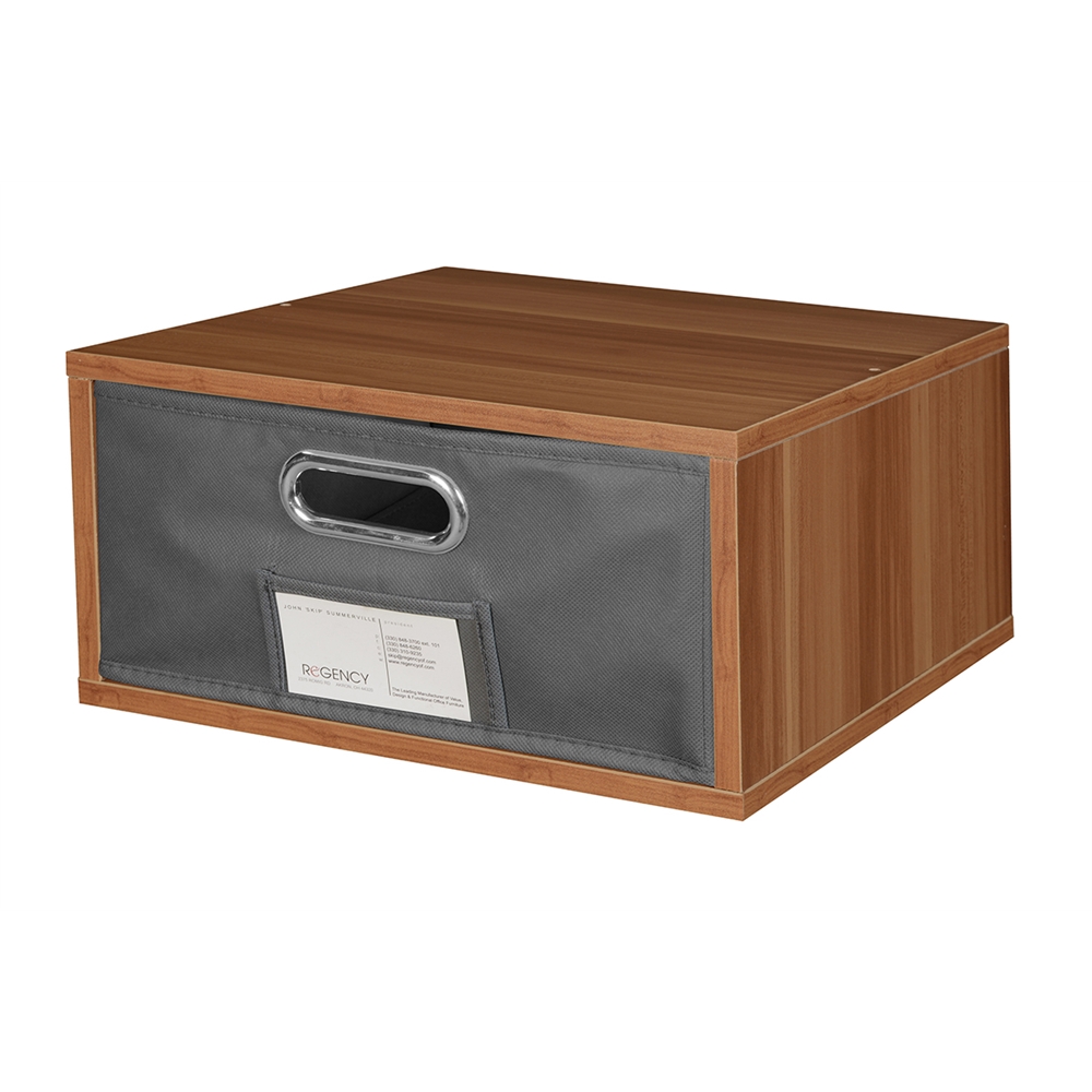 Cubo Half Size Stackable Storage Cube- Warm Cherry. Picture 2
