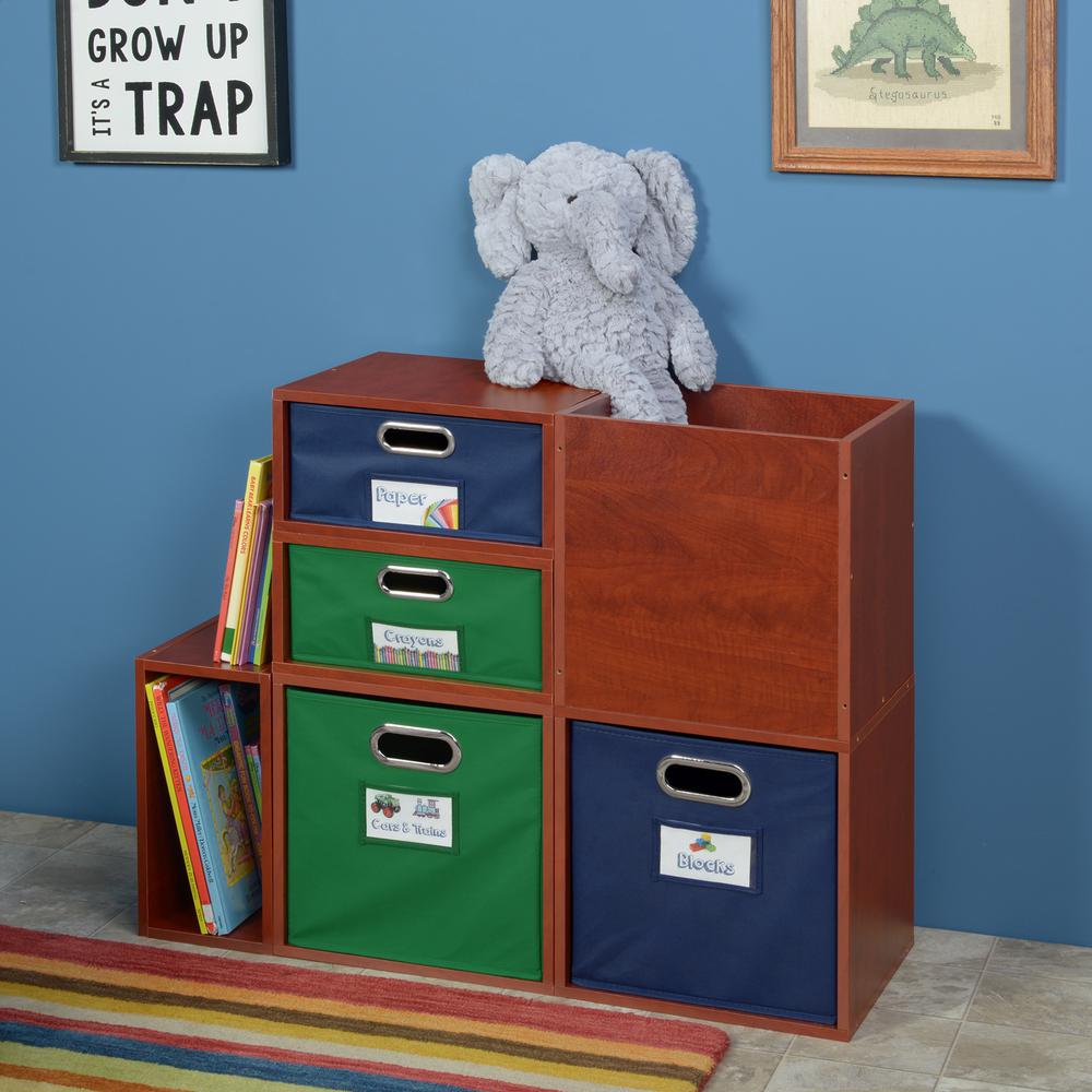 Cubo Half Size Stackable Storage Cube- Warm Cherry. Picture 2