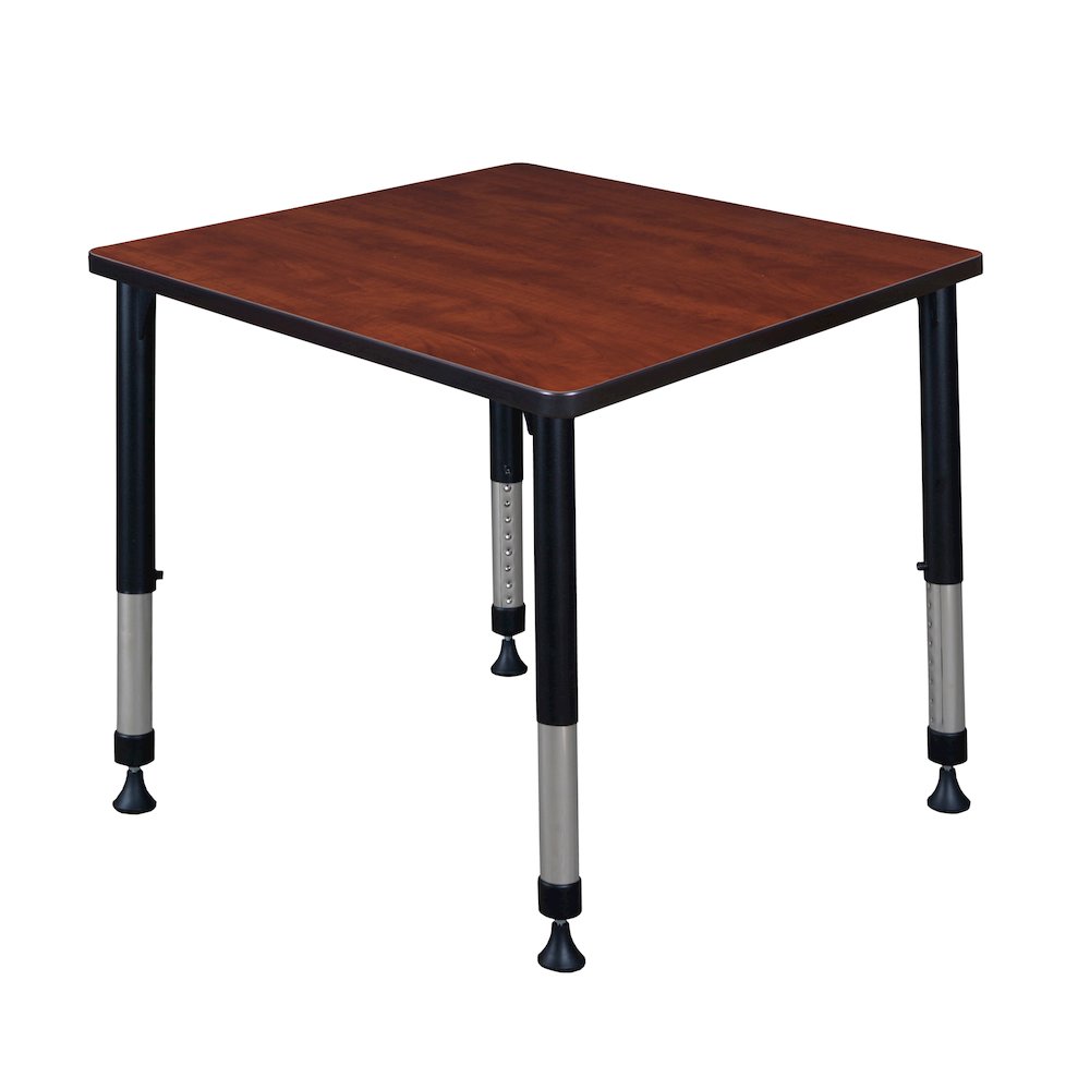 30 in.Square Height Adjustable Classroom Activity Table- Cherry. Picture 1
