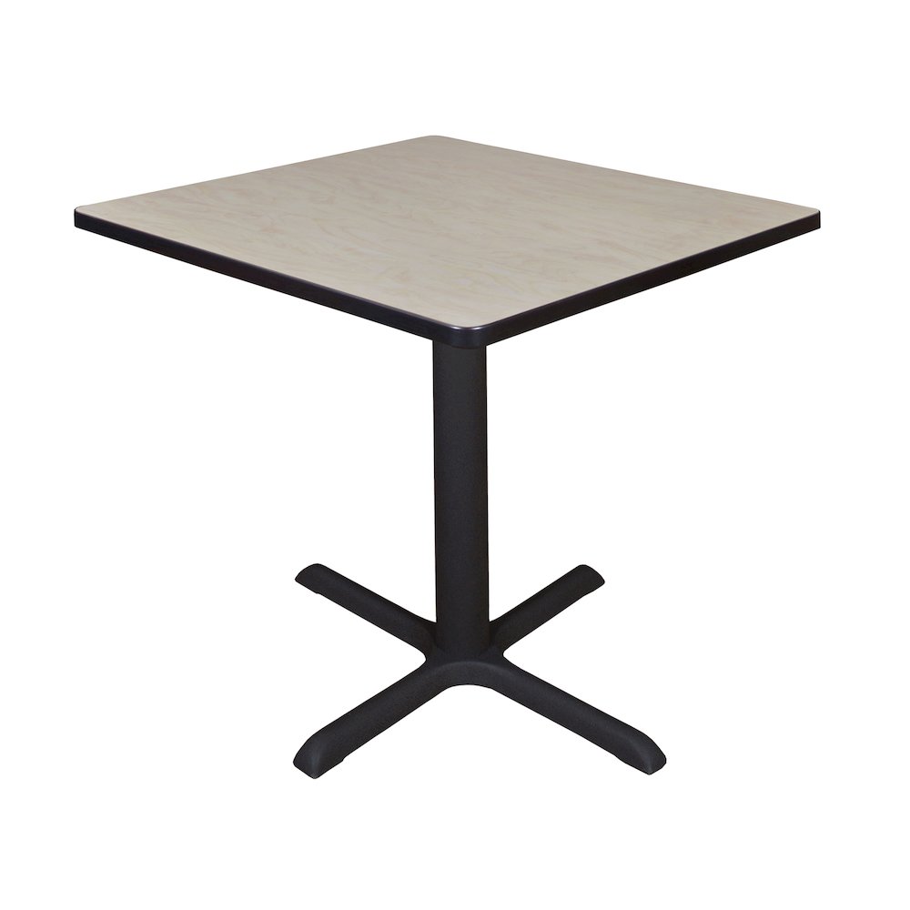 Small 30 in. Square X-Base Breakroom Table- Maple. Picture 1