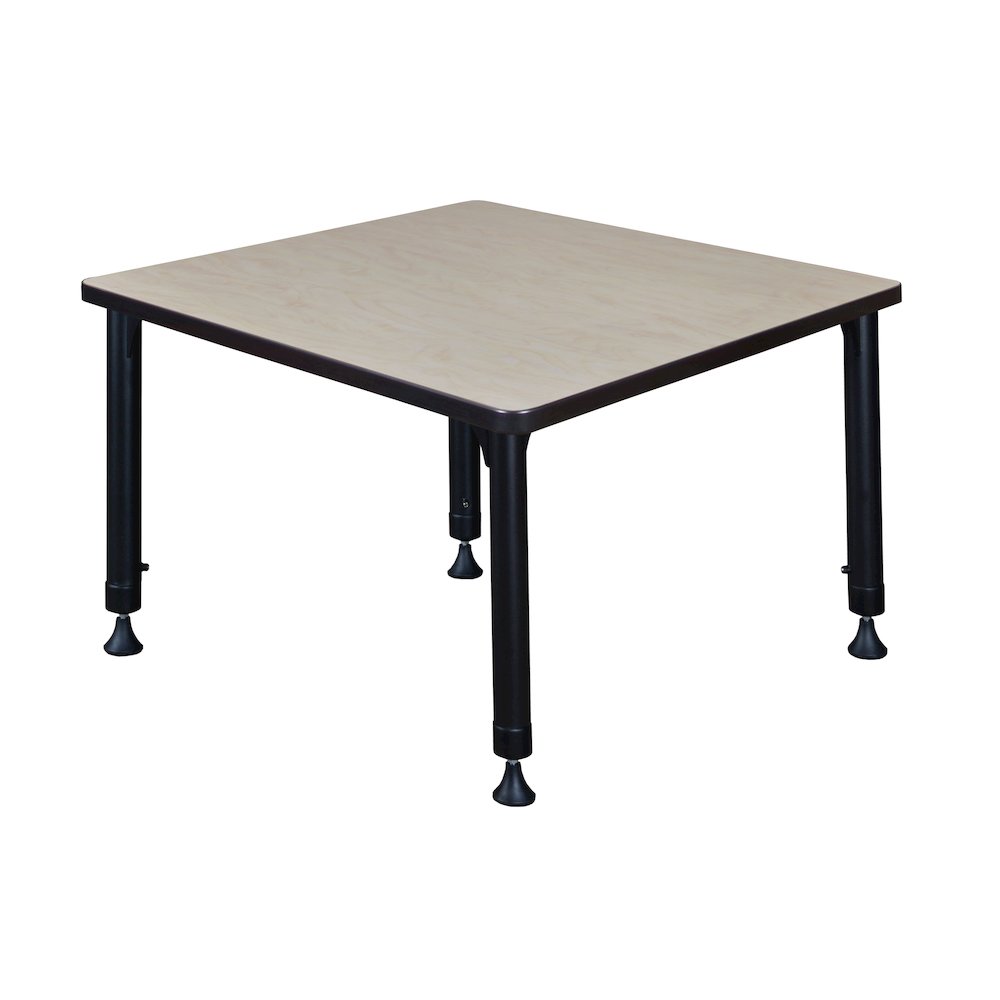30 in.Square Height Adjustable Classroom Activity Table- Maple. Picture 2