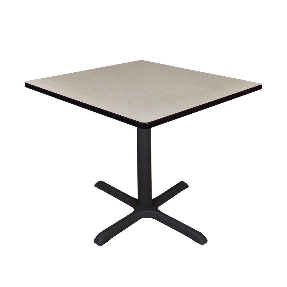 Medium 36 in. Square X-Base Breakroom Table- Maple. Picture 1