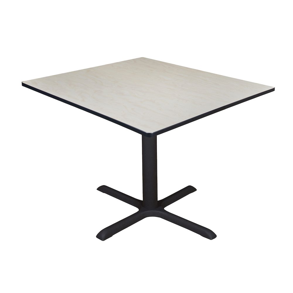Large 48 in. Square X-Base Breakroom Table- Maple. Picture 1