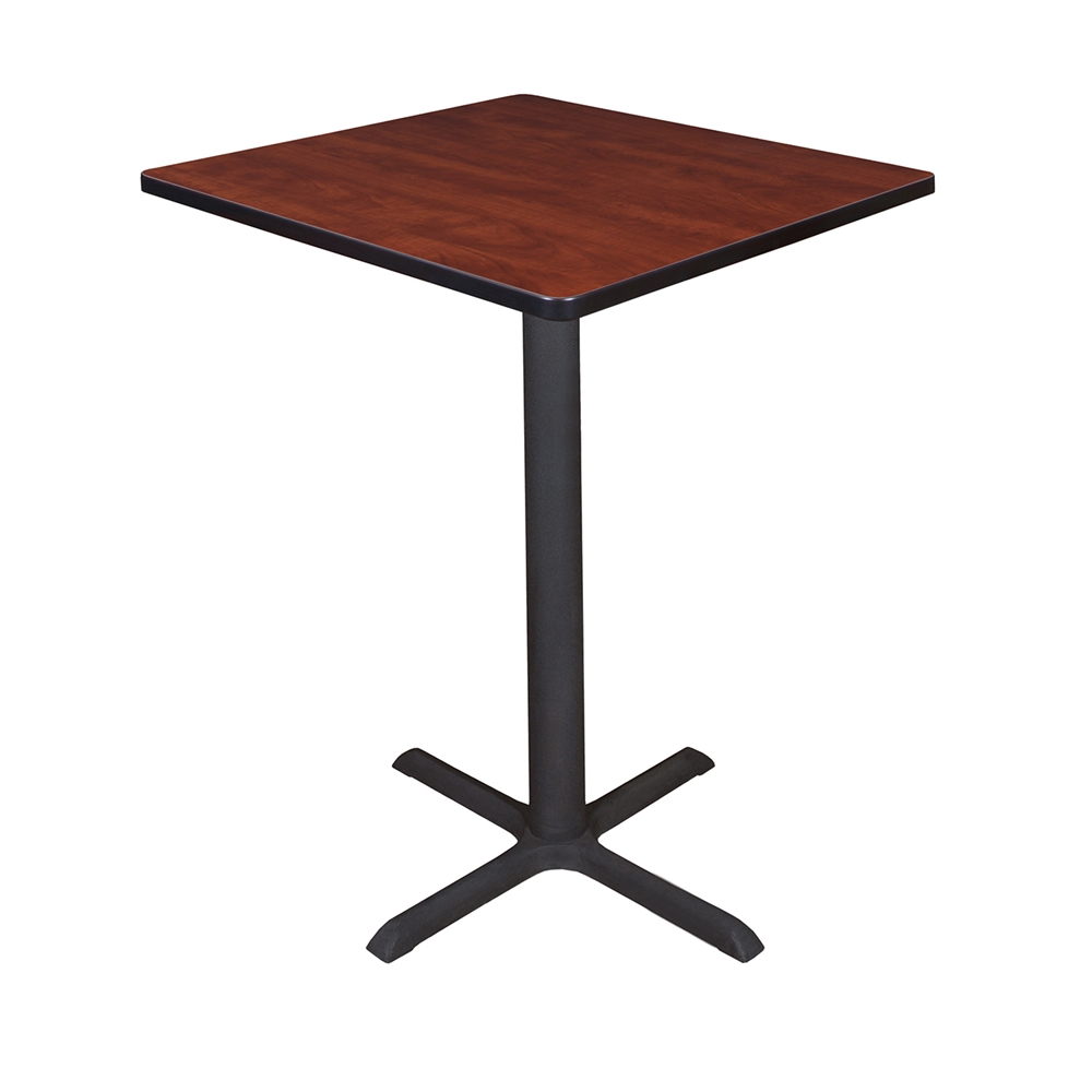 Cain 30" Square Café Table- Cherry. Picture 1