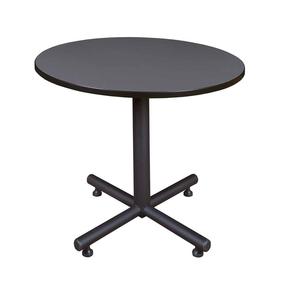 Kobe 36" Round Breakroom Table- Grey. Picture 1
