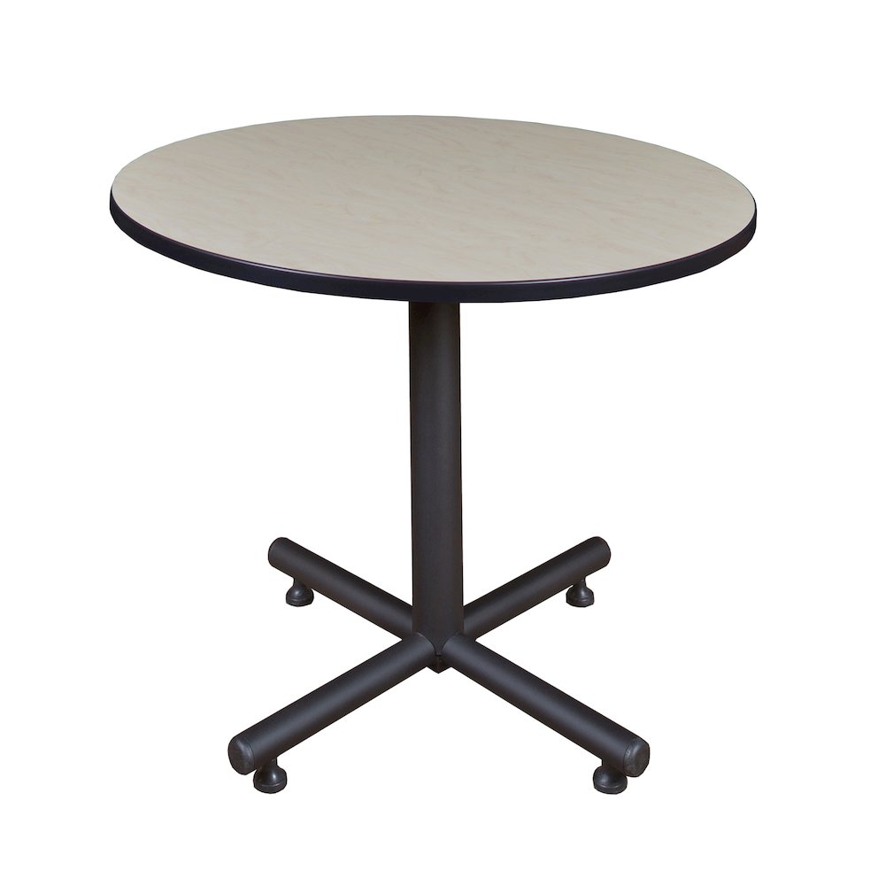 36 in. Round X-Base Breakroom Table- Maple. Picture 1