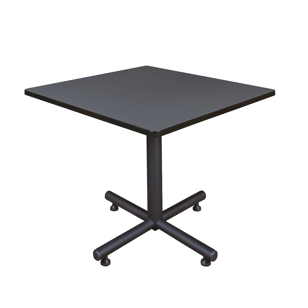 42 in. Square X-Base Breakroom Table- Grey. Picture 1