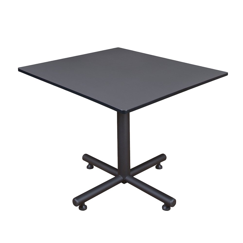 48 in. Square X-Base Breakroom Table- Grey. Picture 1
