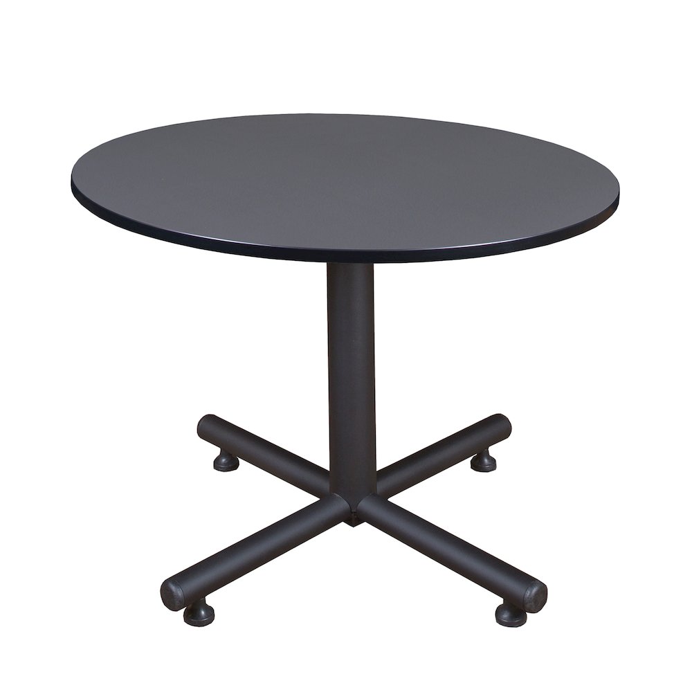 48 in. Round X-Base Breakroom Table- Grey. Picture 1