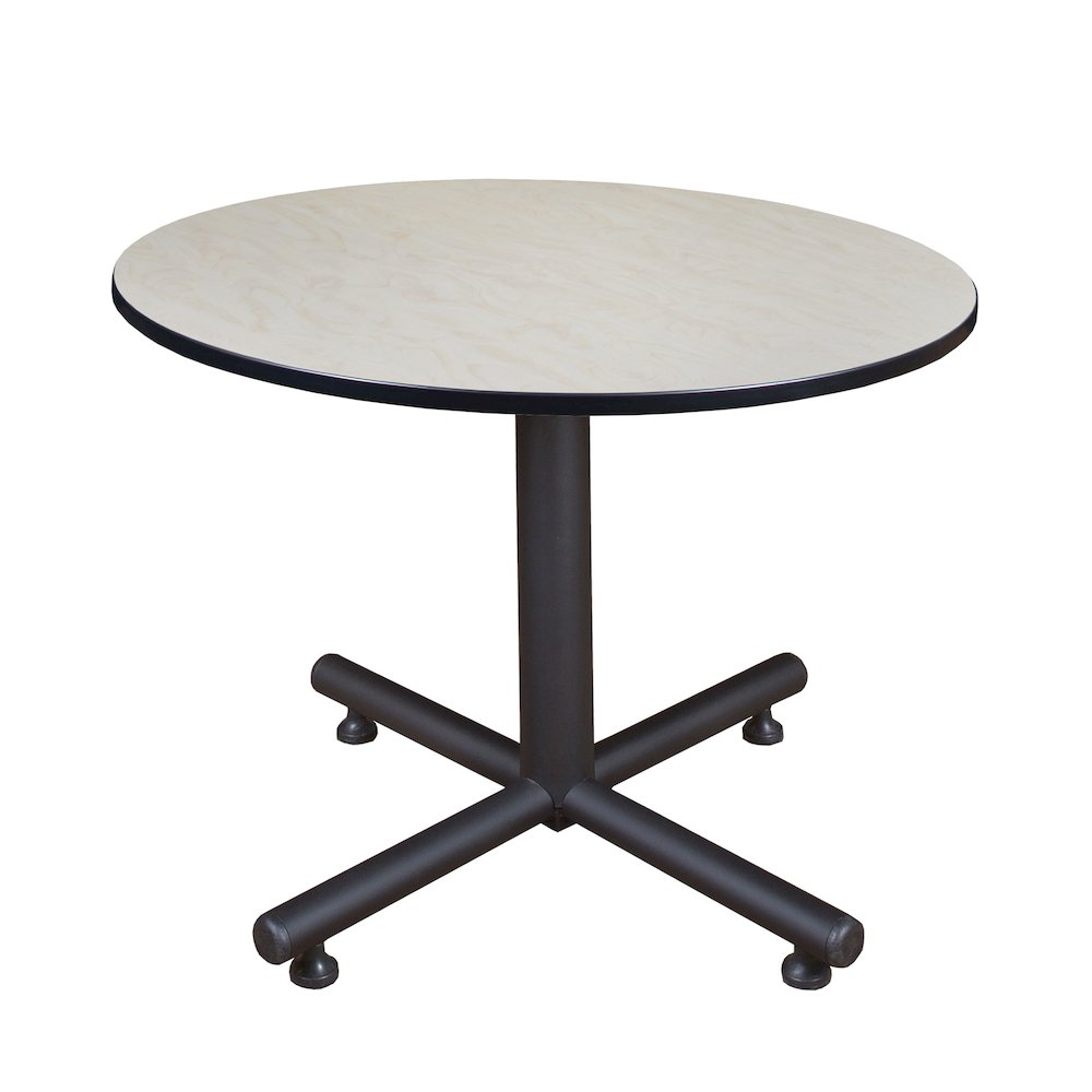 48 in. Round X-Base Breakroom Table- Maple. Picture 1