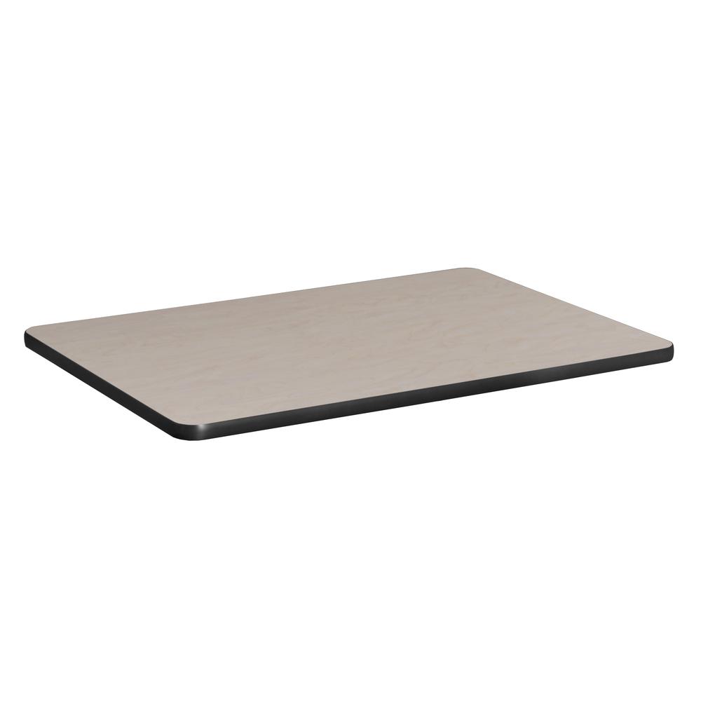 18.5" x 26" Standard Rectangle Table Top- Cherry/ Maple. Picture 2