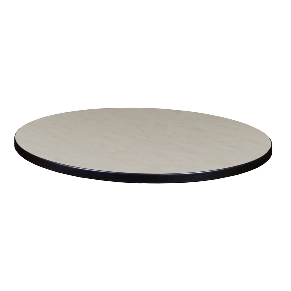 30" Round Laminate Table Top- Cherry/ Maple. Picture 2