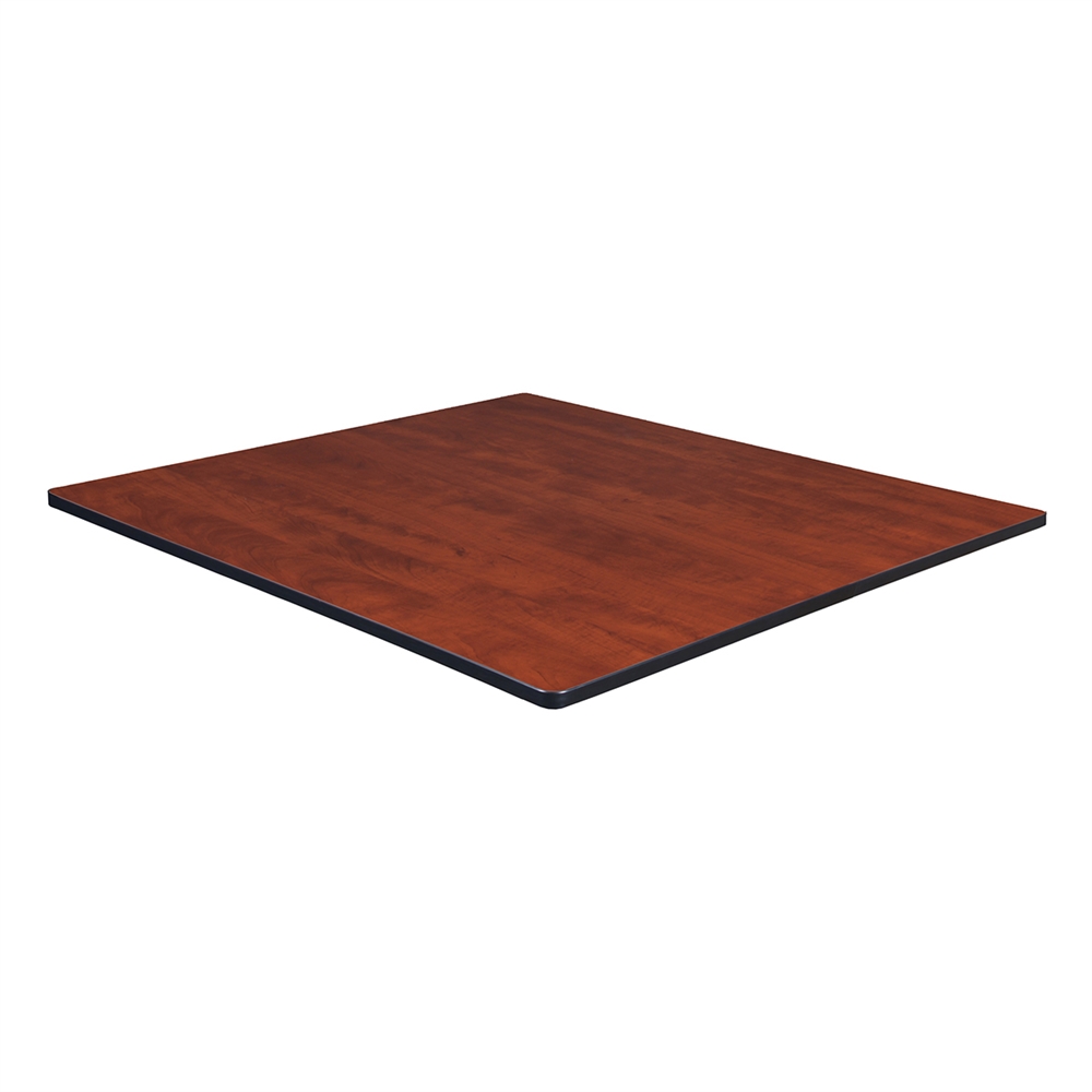 48" Square Laminate Table Top- Cherry/ Maple. Picture 1
