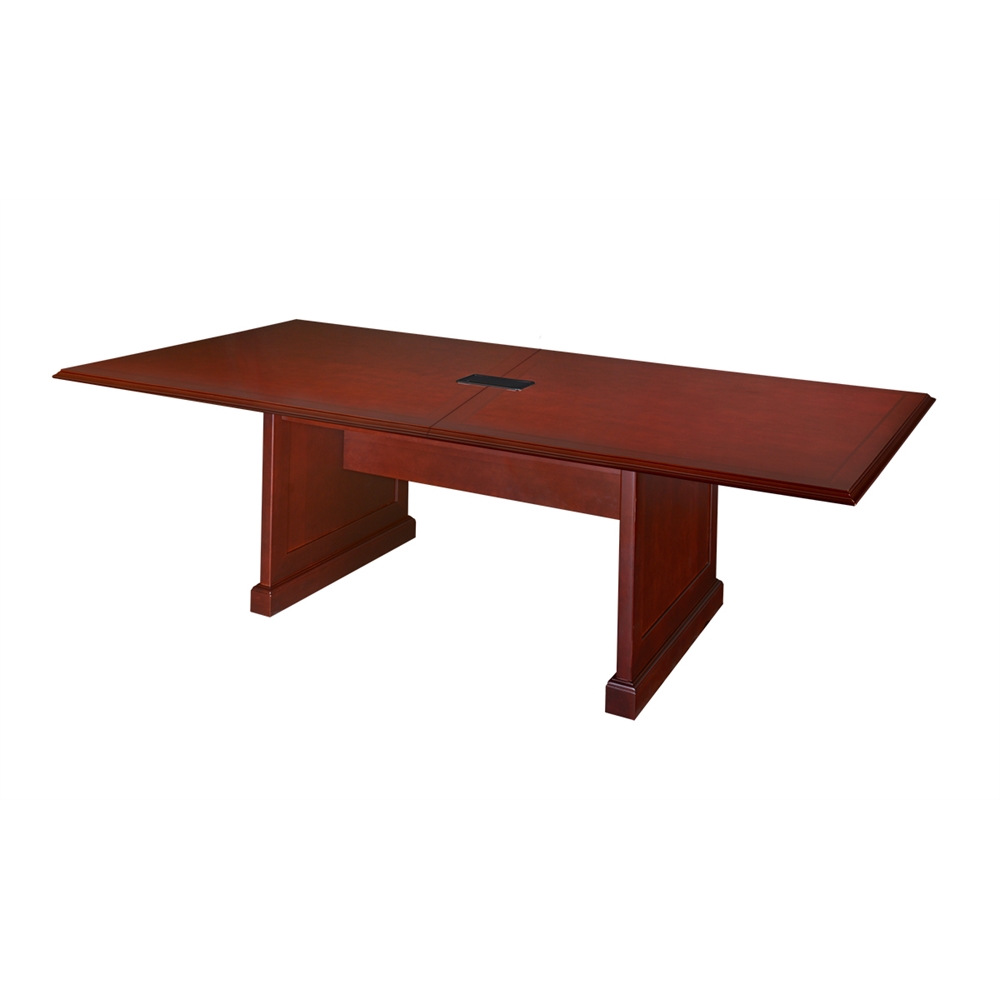 Prestige 120" x 48" Conference Table with Power Data Grommet- Mahogany. Picture 1