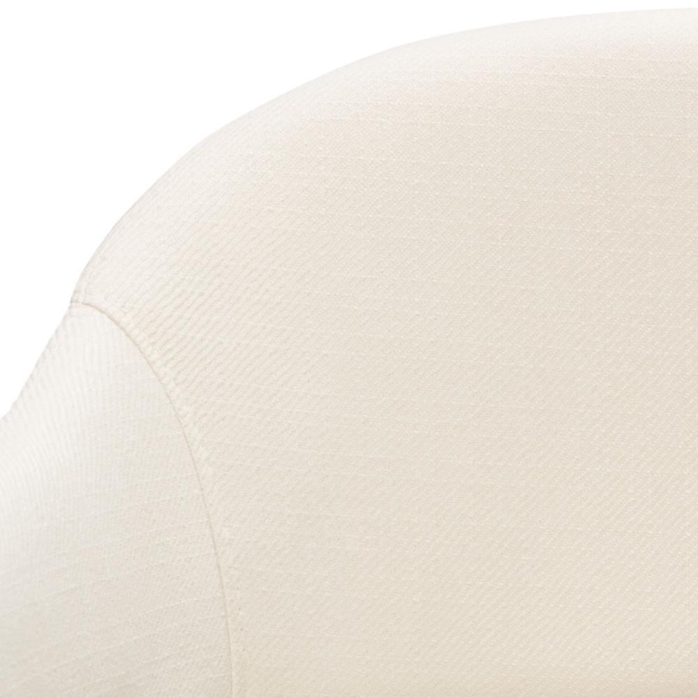 Adele Set of Two Dining/Accent Chairs in Cream Fabric w/ Black Powder Coated Metal Frame by Diamond Sofa. Picture 31