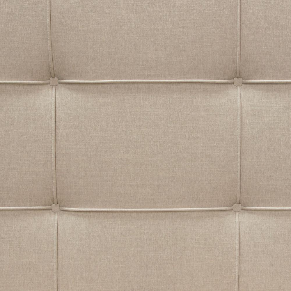Beverly Eastern King Bed with Integrated Footboard Storage Unit & Accent Wings in Sand Fabric By Diamond Sofa. Picture 28