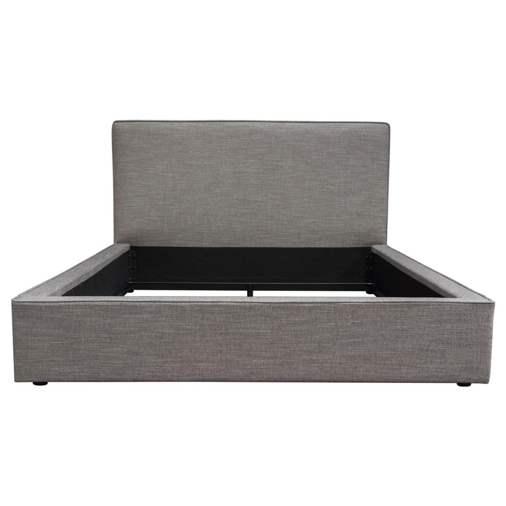 Cloud 43" Low Profile Queen Bed in Grey Fabric by Diamond Sofa. Picture 1