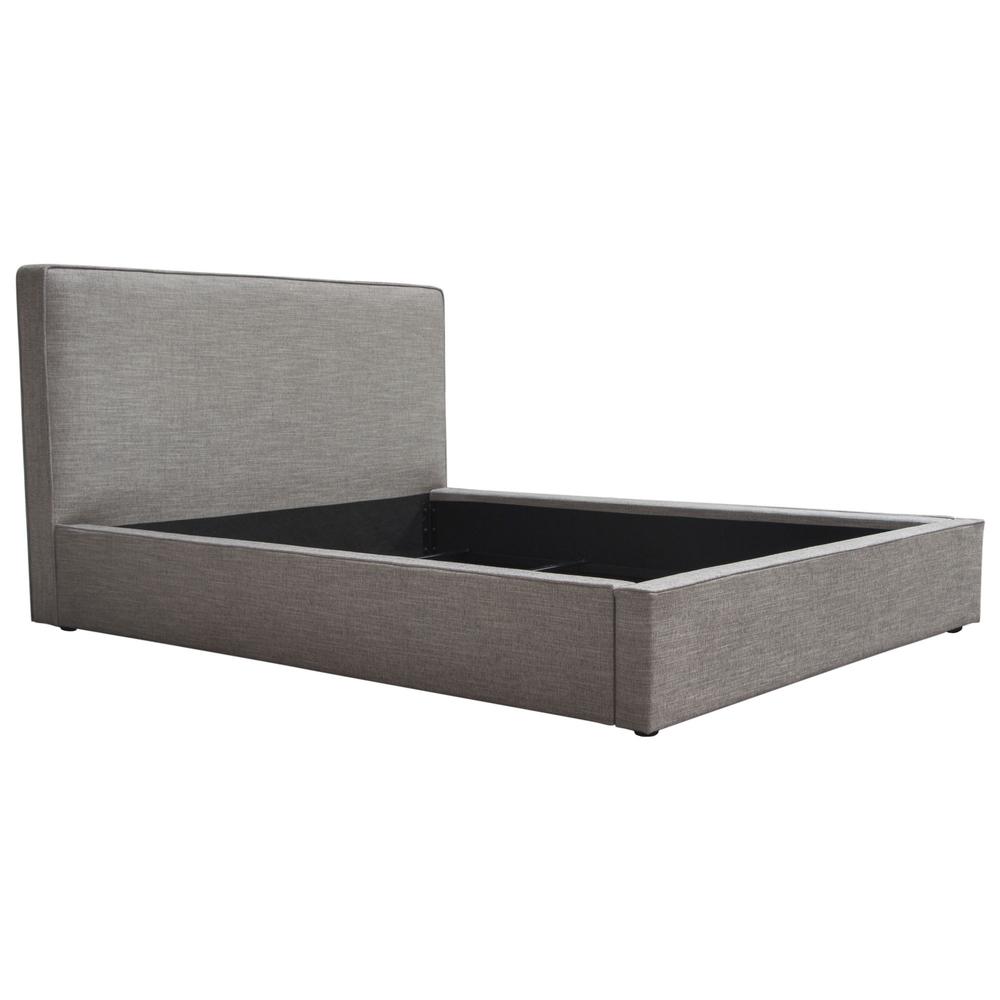 Cloud 43" Low Profile Queen Bed in Grey Fabric by Diamond Sofa. Picture 26