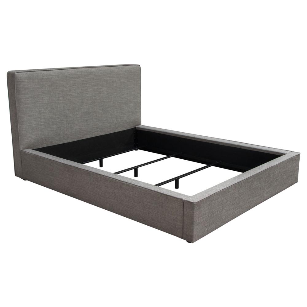 Cloud 43" Low Profile Queen Bed in Grey Fabric by Diamond Sofa. Picture 32