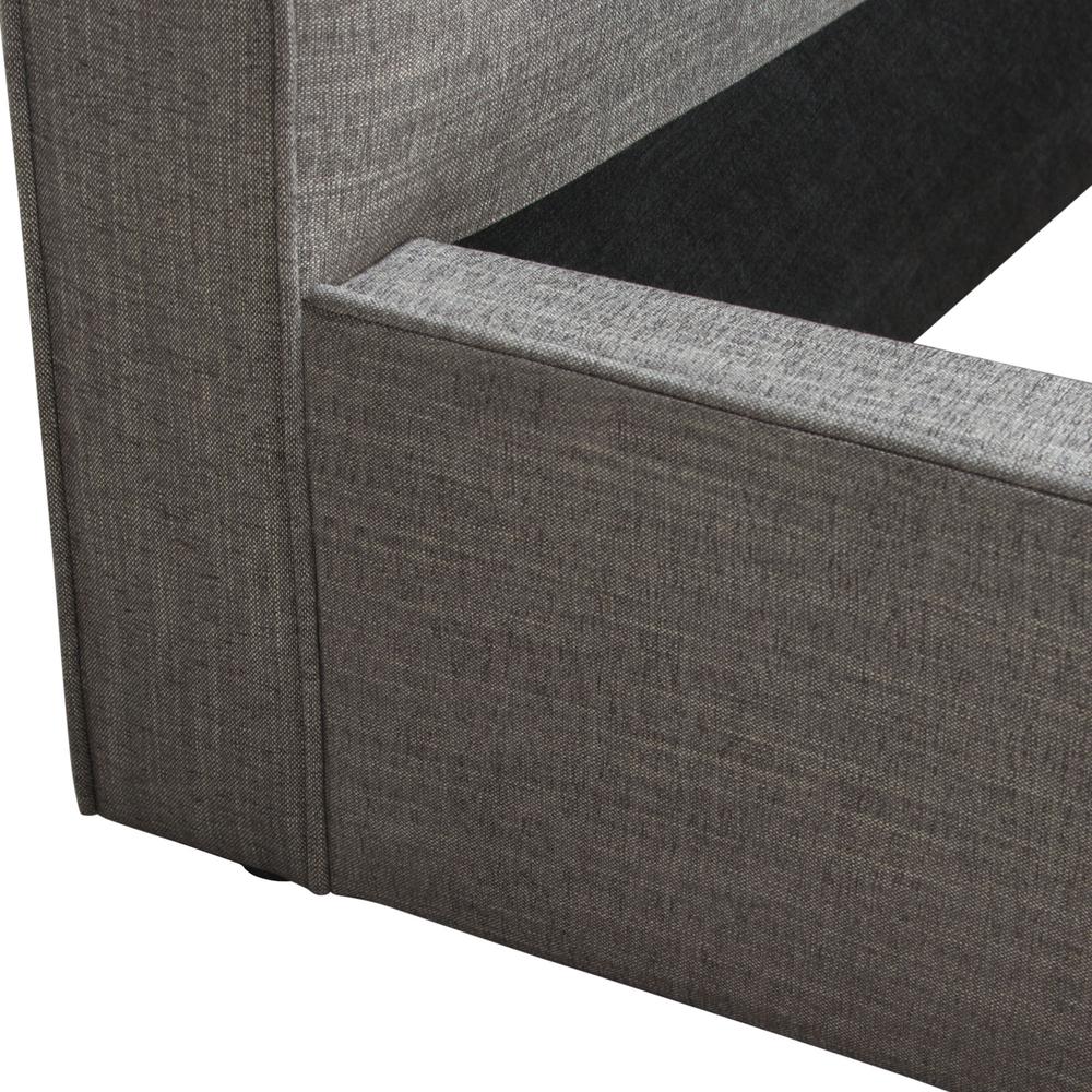 Cloud 43" Low Profile Queen Bed in Grey Fabric by Diamond Sofa. Picture 35