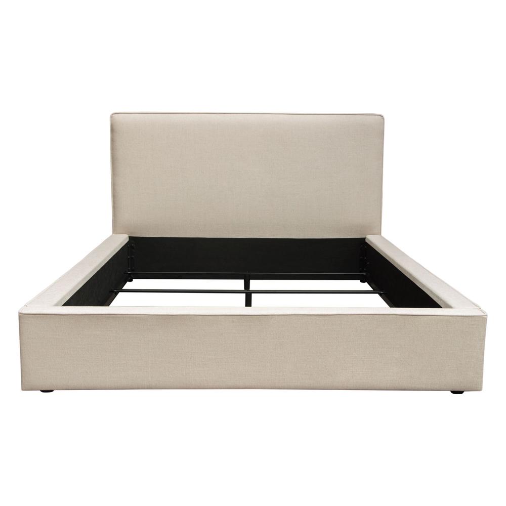 Cloud 43" Low Profile Queen Bed in Sand Fabric by Diamond Sofa. Picture 1