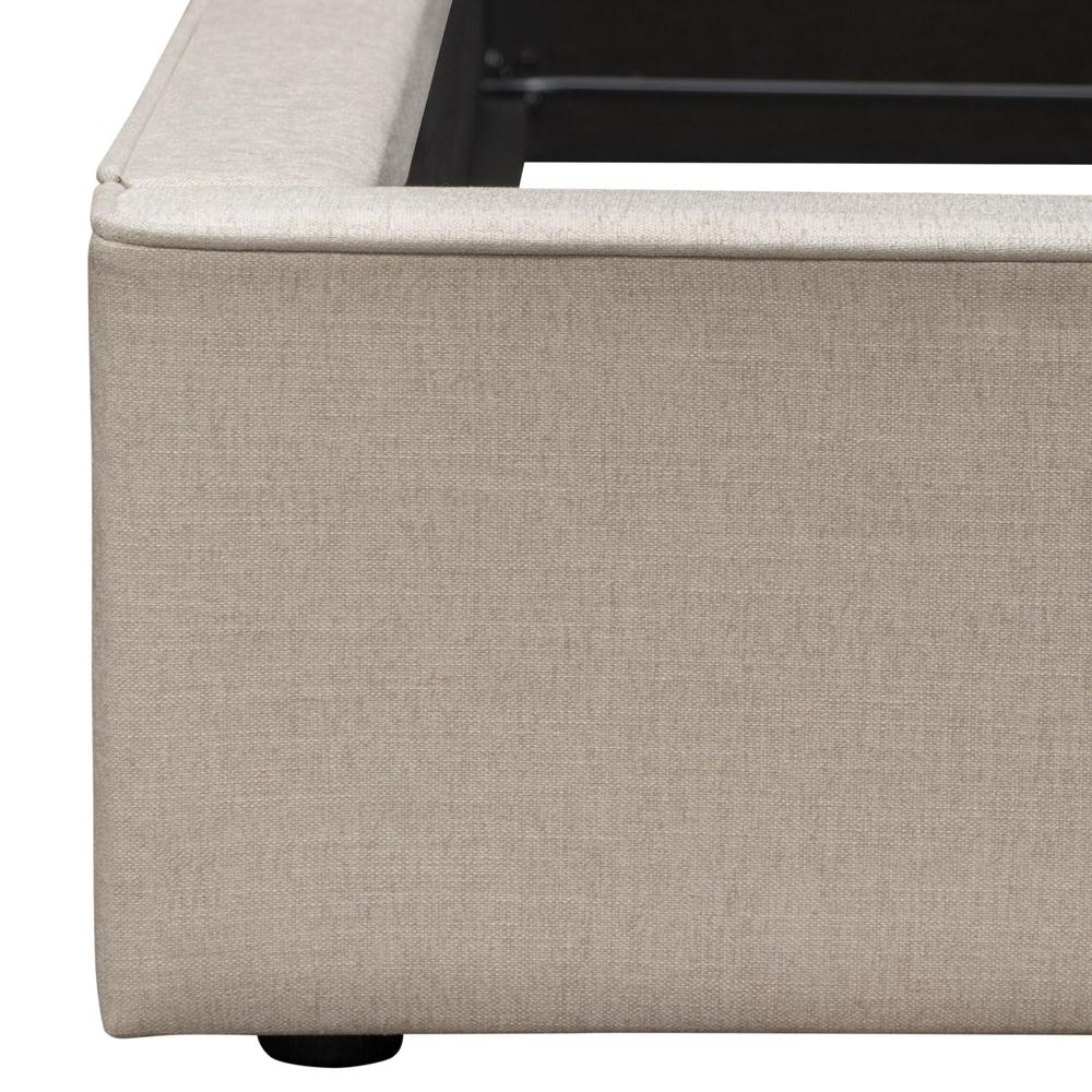 Cloud 43" Low Profile Queen Bed in Sand Fabric by Diamond Sofa. Picture 28