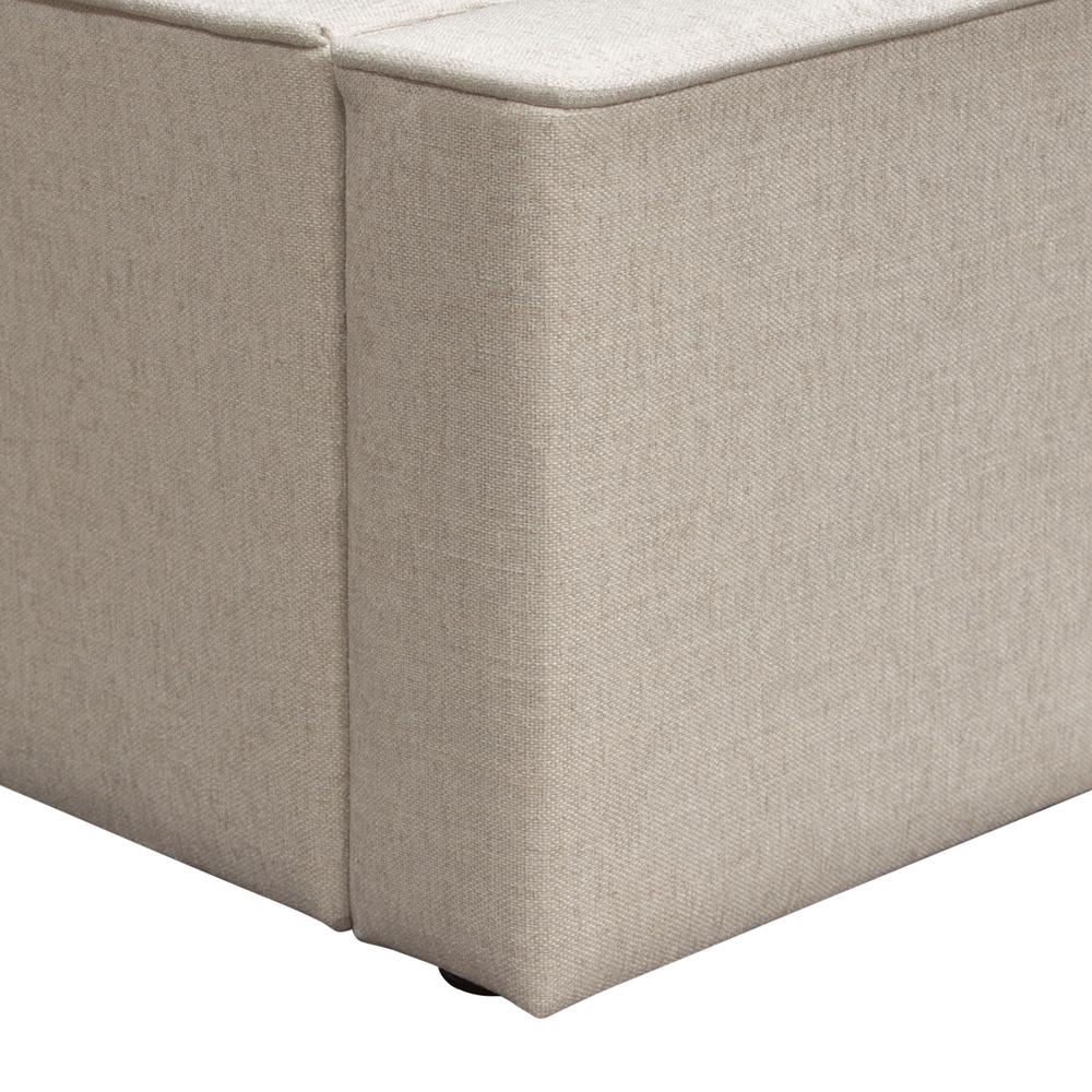 Cloud 43" Low Profile Queen Bed in Sand Fabric by Diamond Sofa. Picture 34