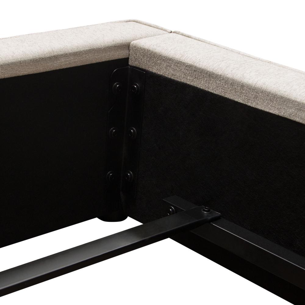 Cloud 43" Low Profile Queen Bed in Sand Fabric by Diamond Sofa. Picture 27