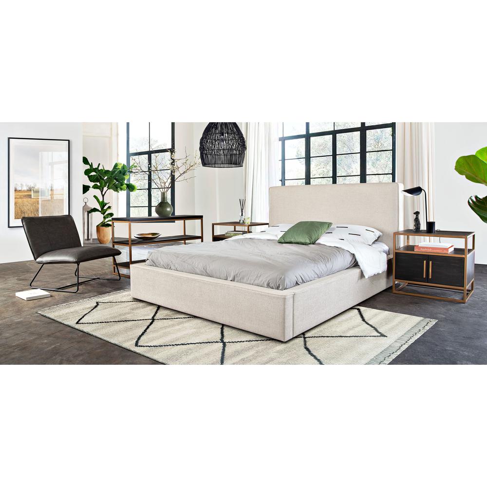 Cloud 43" Low Profile Queen Bed in Sand Fabric by Diamond Sofa. Picture 26