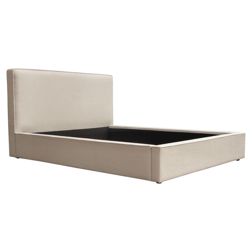 Cloud 43" Low Profile Queen Bed in Sand Fabric by Diamond Sofa. Picture 33