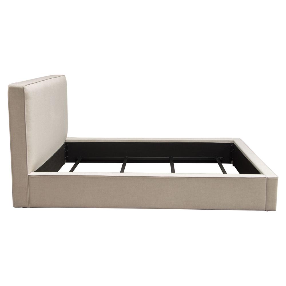 Cloud 43" Low Profile Queen Bed in Sand Fabric by Diamond Sofa. Picture 20