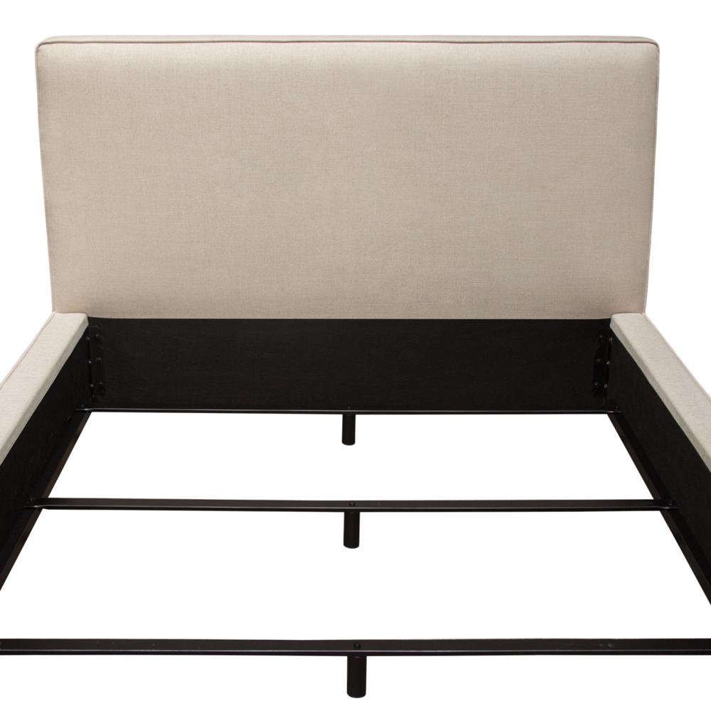 Cloud 43" Low Profile Queen Bed in Sand Fabric by Diamond Sofa. Picture 29