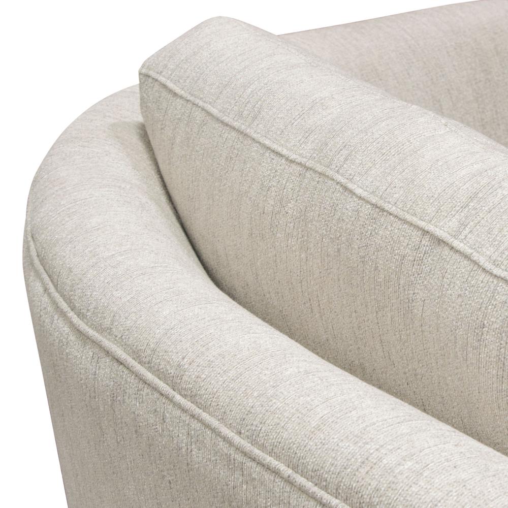 Lane Sofa in Light Cream Fabric with Gold Metal Legs. Picture 28